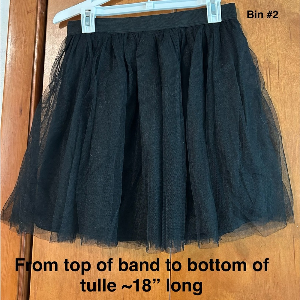 Spirit Black Polyester Skirt
